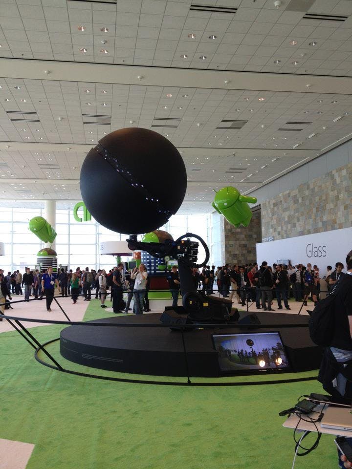 Sphere/TourWrist team attending Google IO where we were in the Keynote 