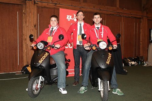 Scoot Network founders attending and winning 1st place at Jason Calacanis LAUNCH conference